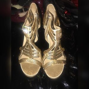 SERGIO ROSSI JEWELED HEEL BRAND NEW NEVER WORNED